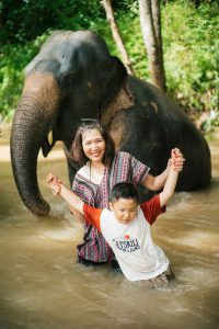 ทัวร์เดินป่า อาบน้ำช้าง ล่องแพไม้ไผ่ อ.แม่วาง เชียงใหม่