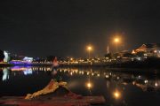 ริมแม่น้ำปิงยามค่ำคืน mae ping river cruise dinner chiang mai