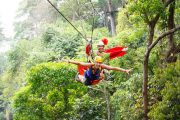 โหนสลิง Jungle Flight ดอยสะเก็ด เชียงใหม่