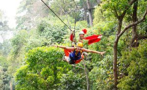 โหนสลิง Jungle Flight ดอยสะเก็ด เชียงใหม่