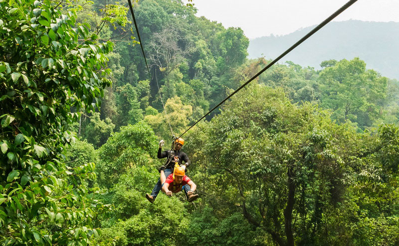 โหนสลิง Jungle Flight ดอยสะเก็ด เชียงใหม่